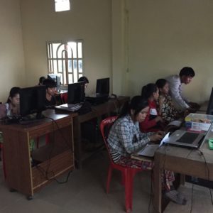 Don d’ordinateur et d’imprimante – Tnol Trong – Février 2019